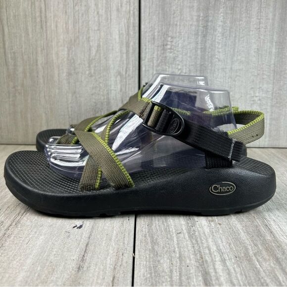 Chaco Z/Cloud Z1 Classic Green and Black Sandals Trail Hiking Shoe Mens Size 11 - Picture 1 of 10